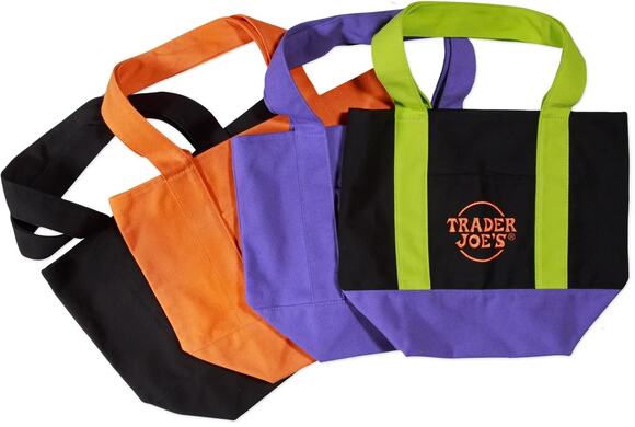 Trader Joe's Handbags - Limited Trader Joe's Mini Halloween Canvas Tote Bag RARE NWT (LOT Of 4) 2025